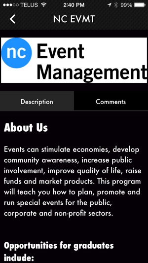 Niagara College Event Management(圖4)-速報App