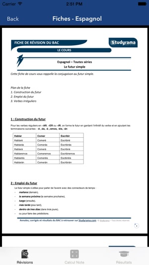 BAC L 2016 : Révisions, Calcul Note, Résultats(圖2)-速報App