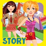 My Own Design Club Interactive High School Life Dress Up Story Book - Free App