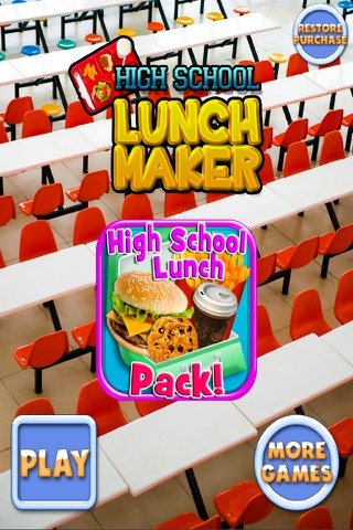 High School Lunch - Kids Food Maker Games FREE screenshot 2