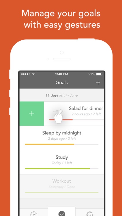 Disciplino — goal tracker with stats and reminders screenshot-3