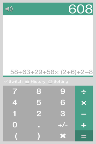 calculator for iOS 8- handwriting recognition screenshot 2