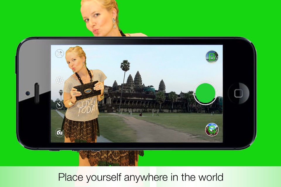 Chromakey Camera - Real Time Green Screen Effect to capture Videos and Photos screenshot 2