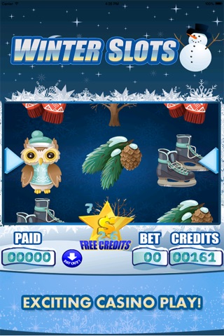 A Winter Slots Journey - Frozen Snowman BlackJack Deluxe FREE screenshot 4