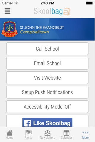 St John the Evangelist Campbelltown - Skoolbag screenshot 4