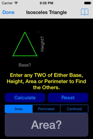 2D Shapes Area and Perimeter Calculator Lite screenshot 2
