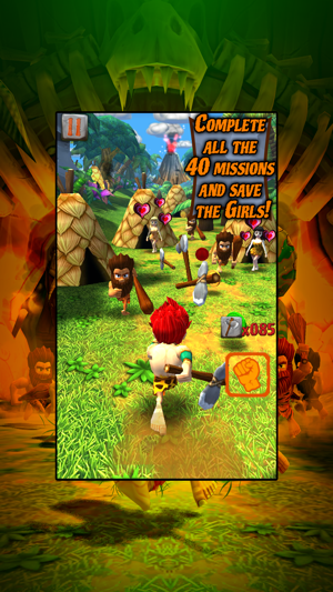 ‎Caveman Dino Rush Screenshot