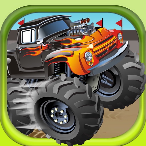 A Hot Monster Truck Jam 4x4 Stampede Wheels Demolisher Game Icon