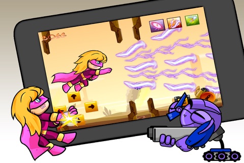 Superwoman Hero Mom - Busy mommy flying and shooting adventure games screenshot 4