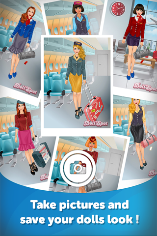 Air Hostess Dress Up - Fun Doll Makeover Game screenshot 3