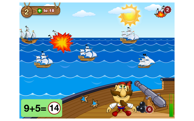 Math & Smart Pirates. SeaFight. 2nd Grade.(圖1)-速報App