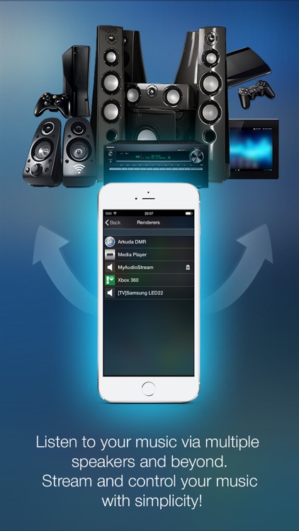 MyAudioStream Pro UPnP audio player and streamer: gather your music collection from your PC, NAS, UPnP servers, Windows Media Player or iTunes local and share it with your wireless speakers, AV Receivers, AllShare TV, PS3 or Xbox360 screenshot-3