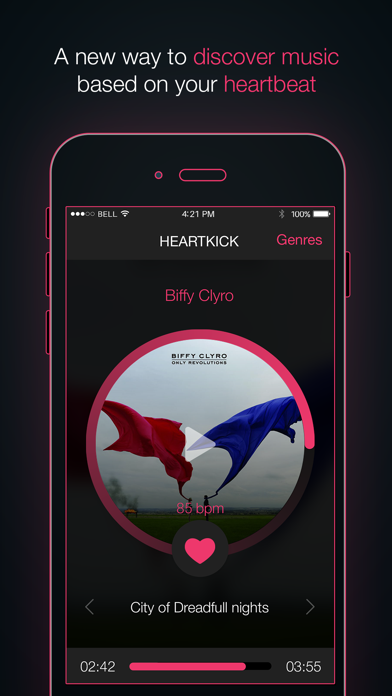 How to cancel & delete Heartkick - Stream music from your heartbeat from iphone & ipad 1