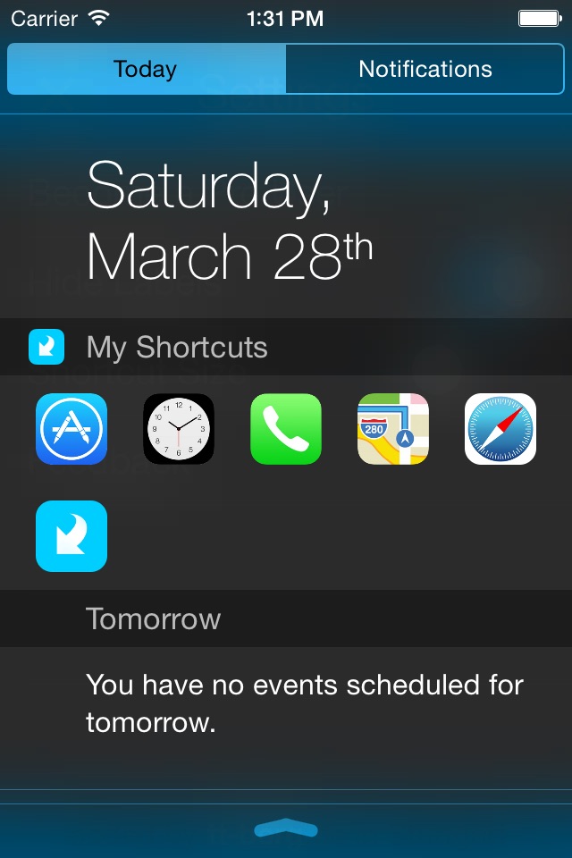 Shortcuts - For your Notification Center screenshot 2
