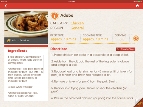 Sabor Filipino Cookbook, Flavors of the Philippines screenshot 4