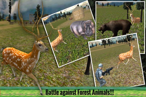 Wild Deer Revenge Simulator 3D – Control the crazy stag & smash the animals screenshot 3