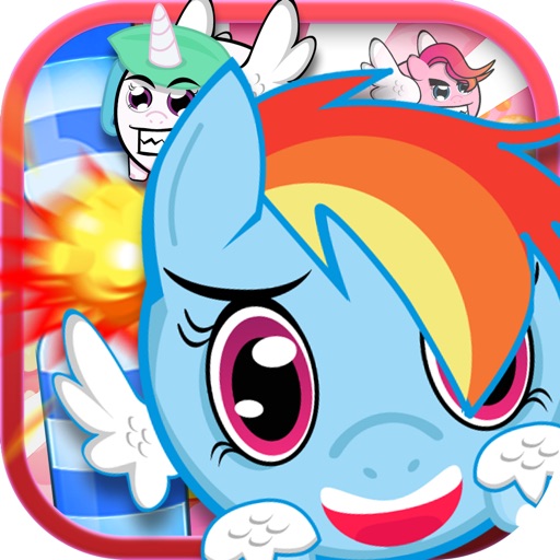 Flappy & Dash Rainbow Smash : “PONY FAT Flying Bomb Edition”