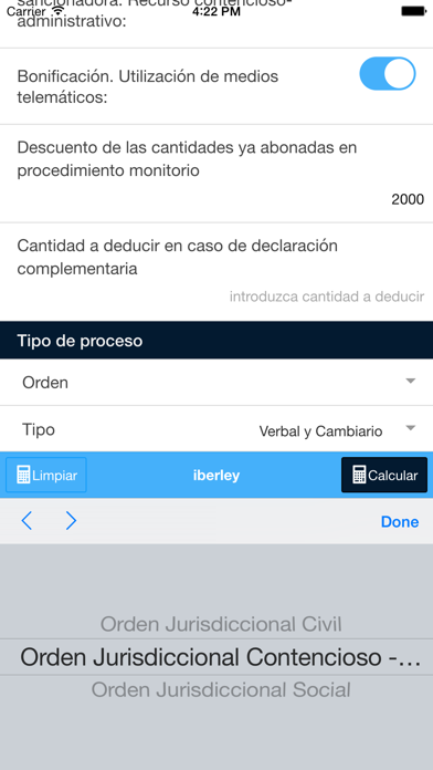 How to cancel & delete Calculo de tasas judiciales from iphone & ipad 3