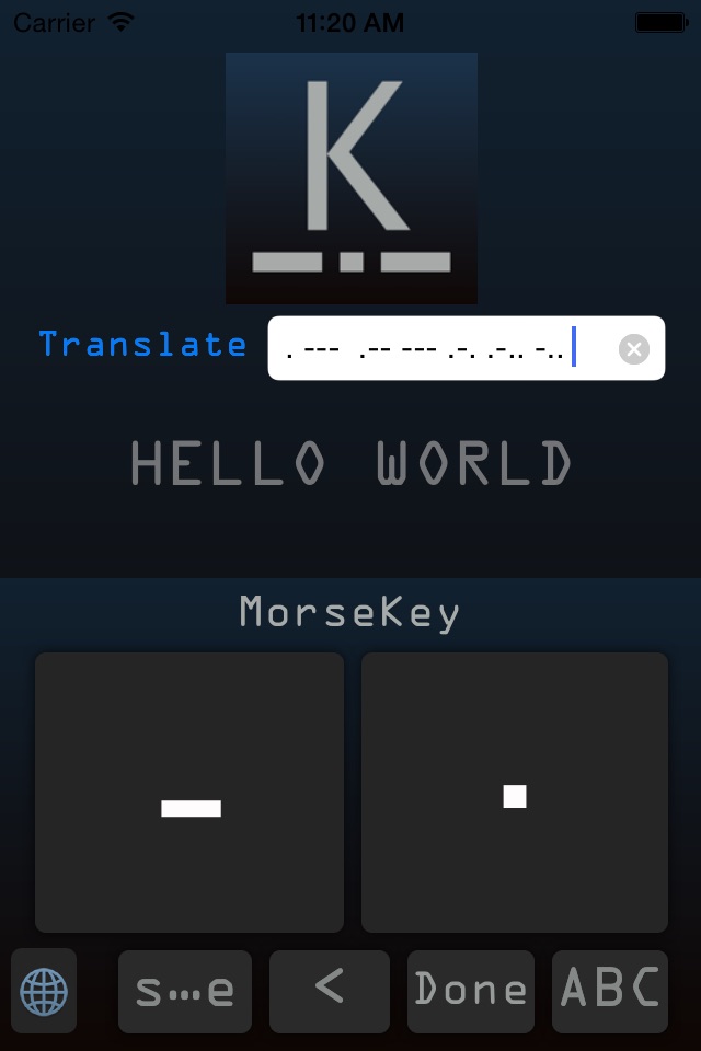 MorseKey Keyboard screenshot 2