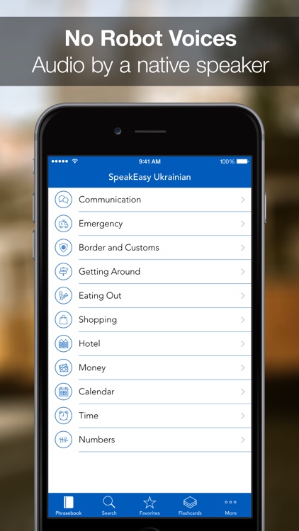 SpeakEasy Ukrainian ~ Offline Phrasebook and Flashcards with Native Speaker Voice and Phonetics screenshot-0