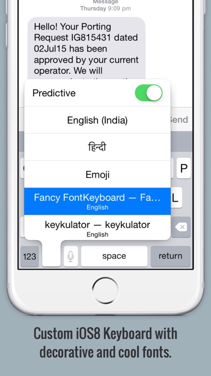 Fancy Font Keyboard - iOS8 Custom keyboard with cool fonts