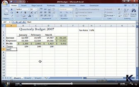 Video Training for Excel 2007 screenshot 2