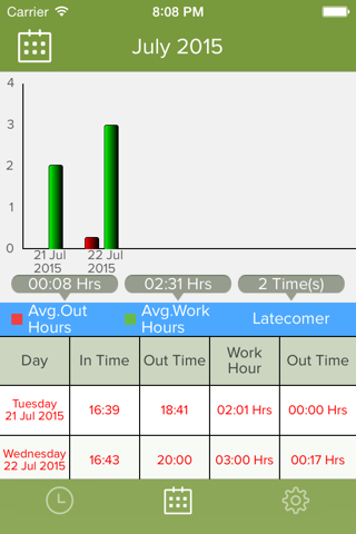 Office Time Manager screenshot 2