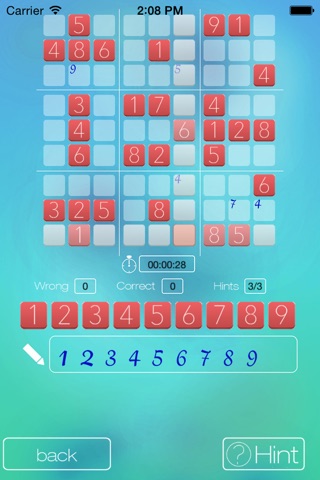 A sleek sudoku game screenshot 4