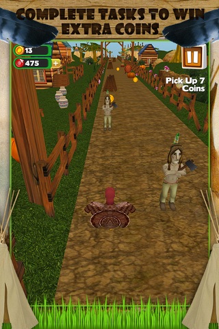 3D Turkey Run Thanksgiving Runner Game PRO screenshot 4