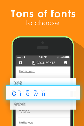 Cool Fonts Keyboard for iOS 8 - better fonts and cool text keyboard for iPhone, iPad, iPod screenshot 3