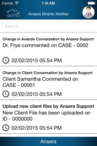 Ansera Mobile Notifier screenshot 2