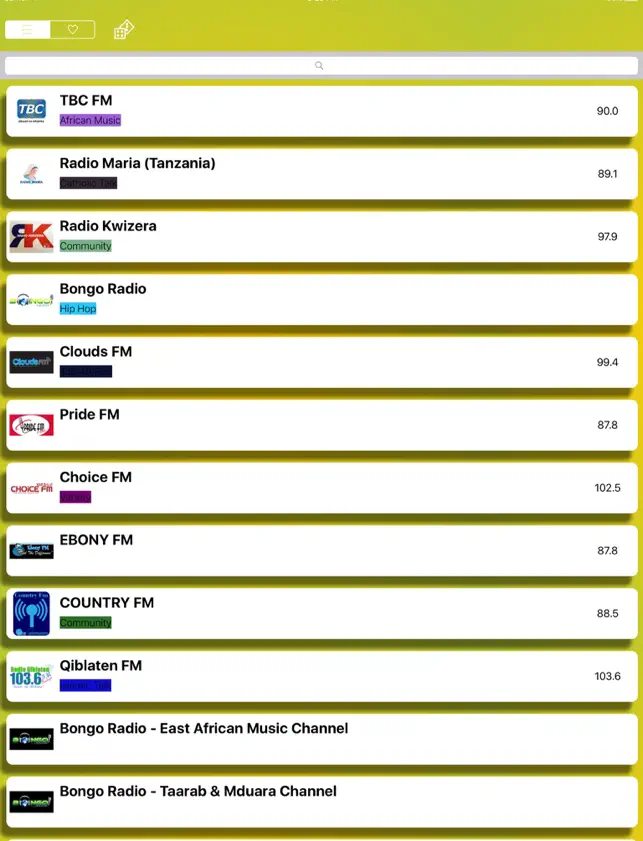 Screenshot 2 Tanzania Radio Live - Music, News and Sports Free Online iphone