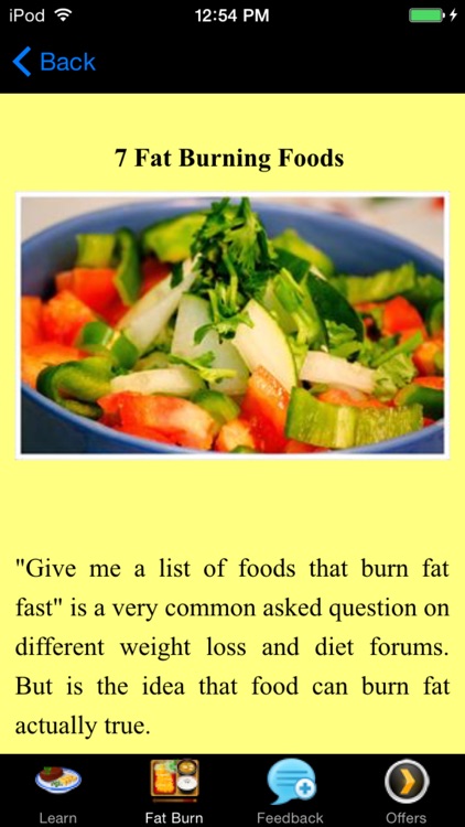 Foods That Burn Fat - Scientific Way