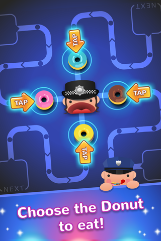 Cops and Donuts! Don't block the lines screenshot 2