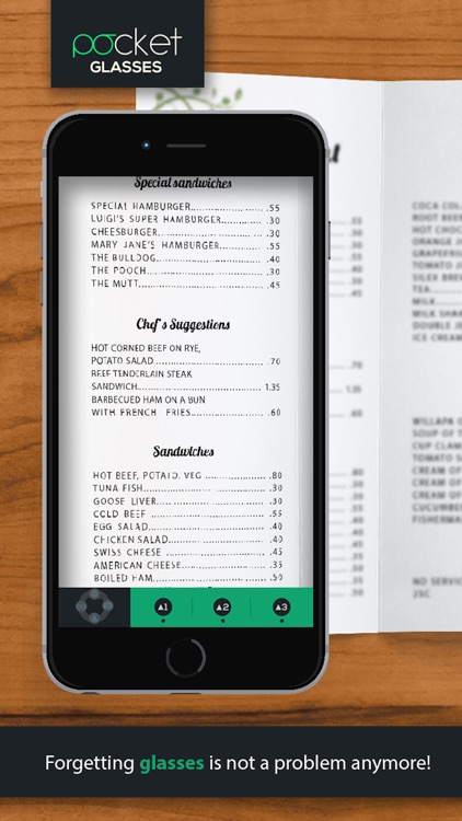 Pocket Glasses PRO - text magnifier app