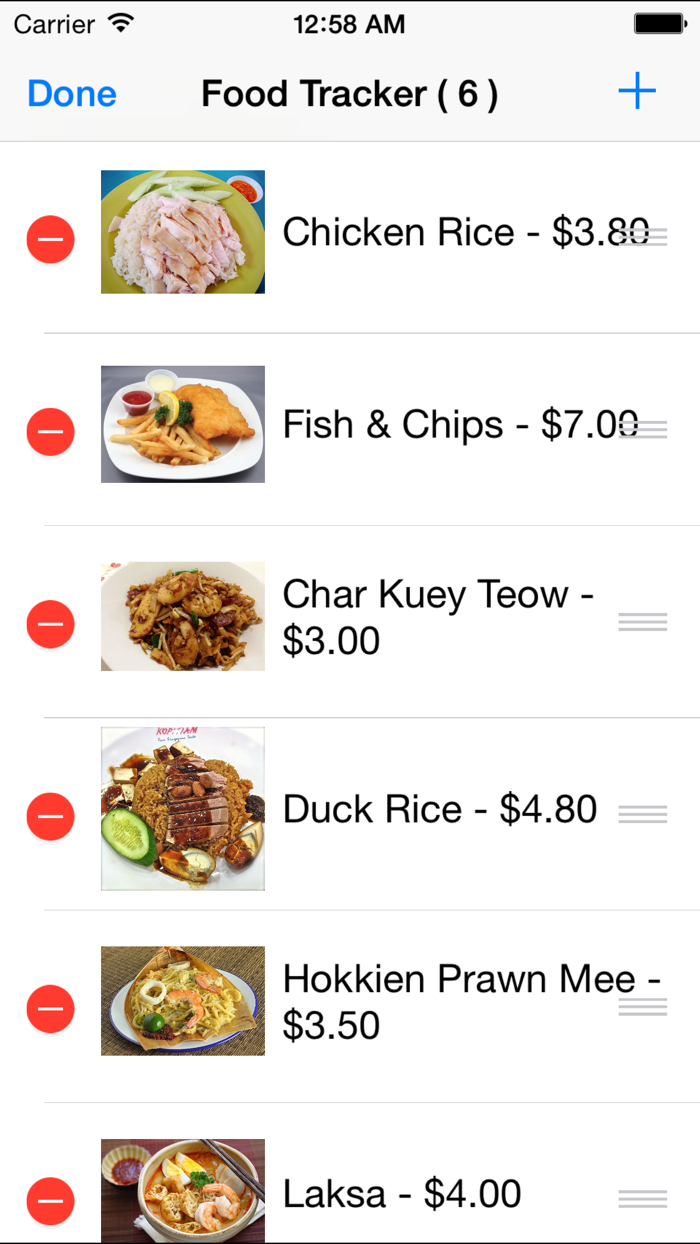 Food Tracker SG Free