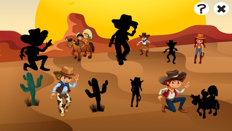 A Cowboys & Indians Children Learning Game screenshot-4