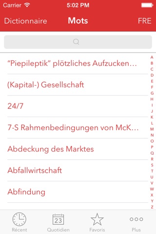 Verbis Dictionary – Deutsch - Französisch Wörterbuch der Management Begriffe. Verbis Dictionary - Français — Allemand Dictionnaire des Termes de Gestion screenshot 2