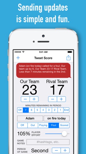 Tweet Score - Scorekeeper Scoreboard for Football Basketball(圖3)-速報App