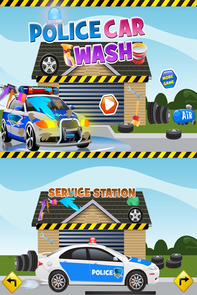 Police Car Wash Salon Cleaning & Washing Simulator screenshot 2