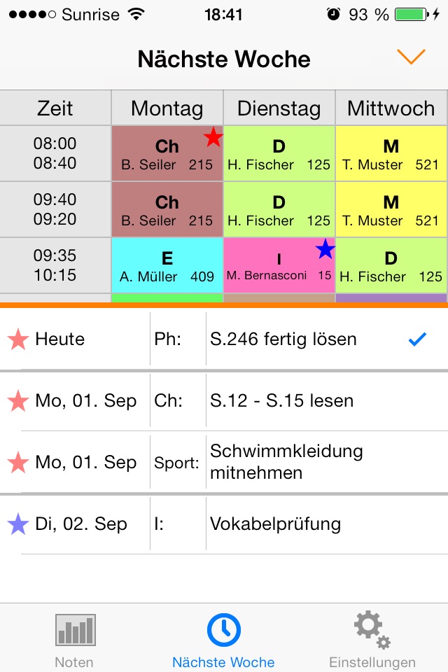 Notenverwaltung für Schüler screenshot 3