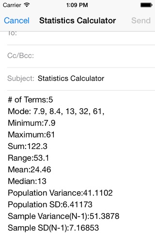 Statistics Calculators screenshot 4
