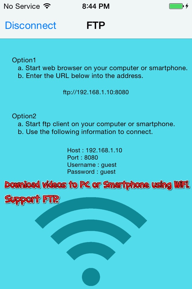 Video WiFi Transfer/MP4 Conversion screenshot 3