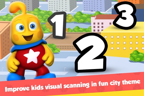 City Numbers 123 Peekaboo Hide & Seek Math Game FREE screenshot 4