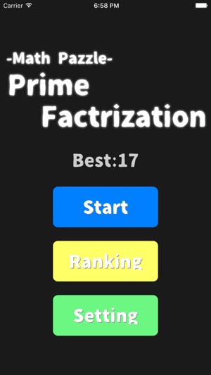 Prime Factorization-free brain training 