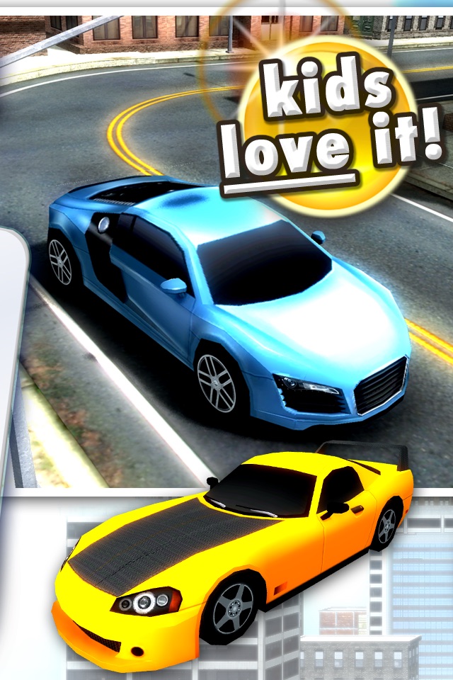 Traffic racers 3D jigsaw puzzles for toddlers, kids and teenagers with muscle cars, street rod and a classic car puzzle screenshot 2