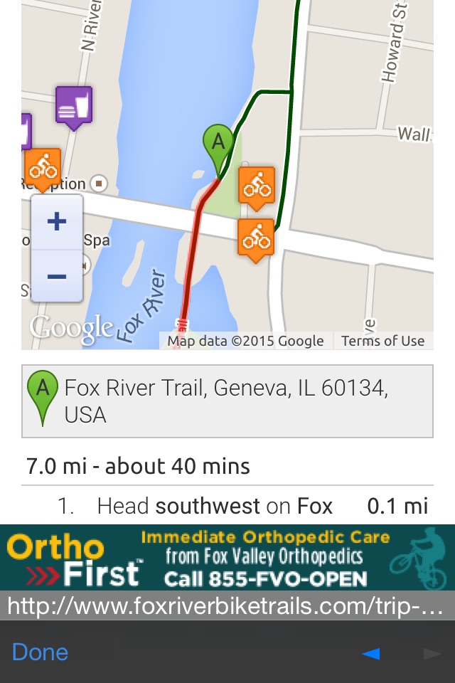 FoxRiver BikeTrails screenshot 4