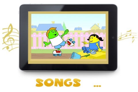 Picaschola - English teacher for kids 2 - Brother Green & Sister Yellow screenshot 3