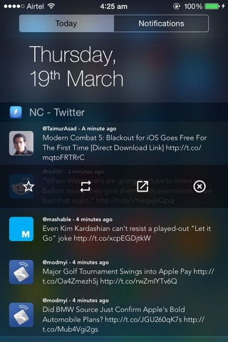 NC - Twitter Widget for Notification Center screenshot 2