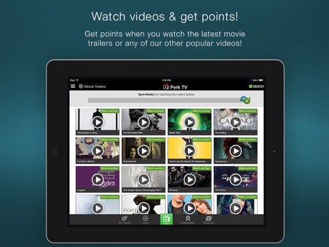 Perk TV - Get Gift Card Rewards by Watching Videos screenshot 2